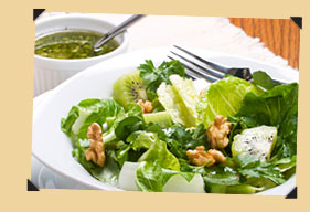 Salad topped with Healthy Walnut